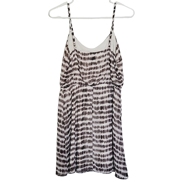 1084 * Forever 21 Spaghetti Strap Mini Dress Black White Size M - Picture 2 of 7
